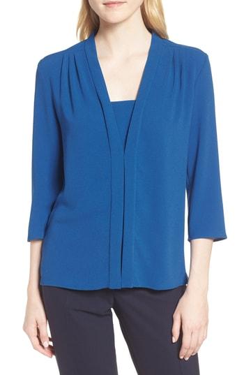 Women's Boss Ikarana Crepe Top - Blue