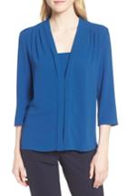 Women's Boss Ikarana Crepe Top - Blue
