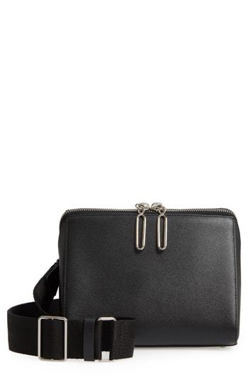 3.1 Phillip Lim Ray Triangle Leather Crossbody Bag - Black