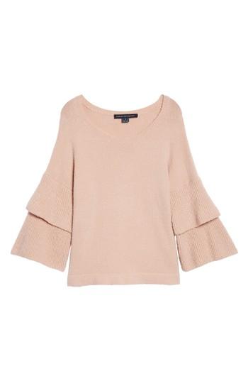 Women's French Connection Urban Flossy Ruffle Sleeve Sweater