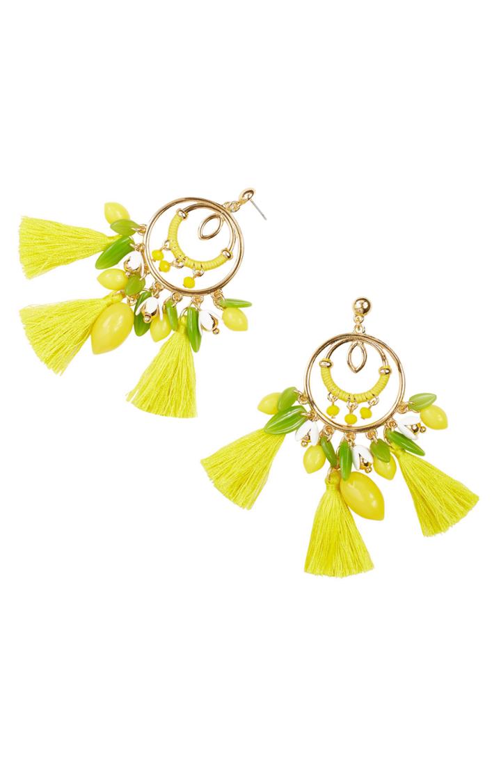 Women's Lilly Pulitzer Lemon Grove Statement Earrings