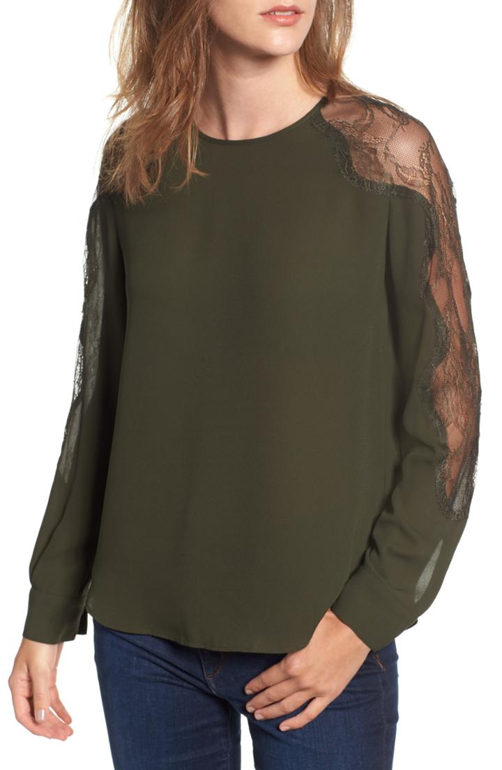 Women's Alice + Olivia Alfie Flower Blouse