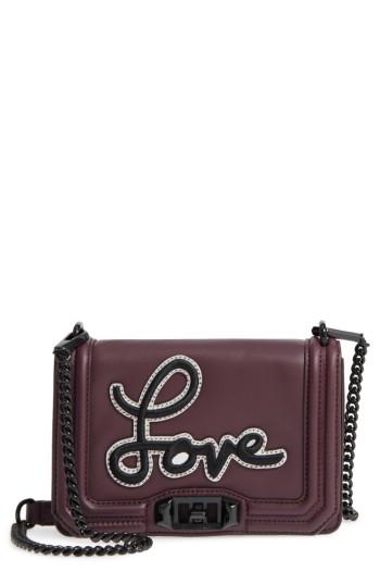 Rebecca Minkoff Small Love Patch Crossbody Bag - Red