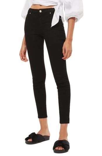 Women's Topshop Sidney Ankle Skinny Jeans X 32 - Black