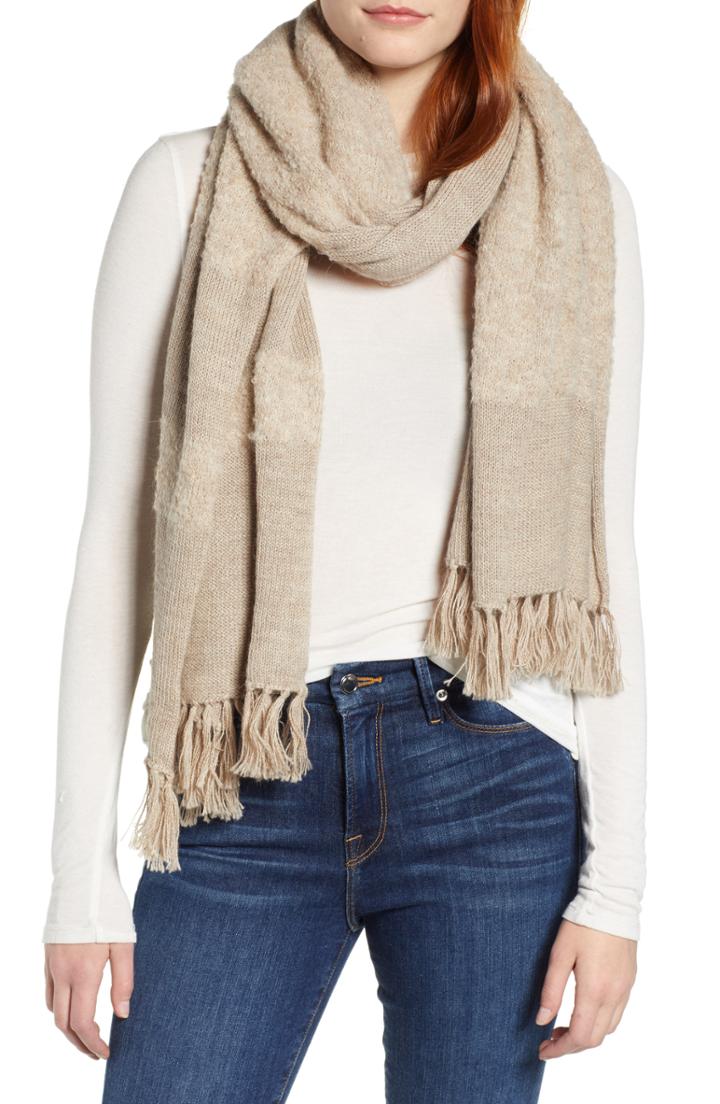 Women's Lamini Hudson Baby Alpaca Scarf, Size - Grey