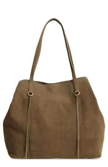 Hobo Kingston Suede Tote - Green