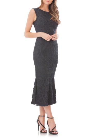 Women's Js Collections Soutache Mesh Dress - Grey