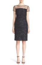 Women's St. John Collection Crystal Embellished Metallic Dress