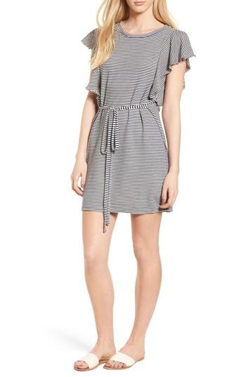Women's Splendid Stripe Ruffle Dress - Blue