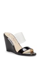 Women's Jessica Simpson Winsty Wedge Slide Sandal M - Black