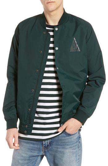 Men's Globe Unemployable Bomber Jacket - Green