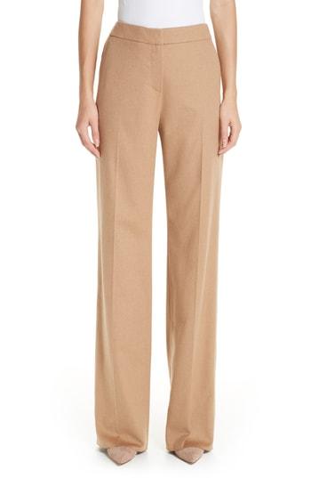 Women's Max Mara Pescia Camel Hair Pants - Brown