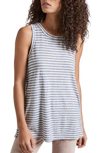 Women's Current/elliott The Muscle Stripe Tee - Blue