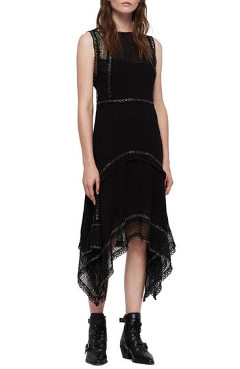 Women's Allsaints Alicia Sleeveless Lace Midi Dress