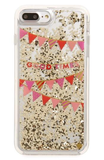 Kate Spade New York Good Times Confetti Iphone 7 & 7 Case - Metallic