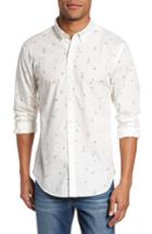 Men's Bonobos Slim Fit Skier Print Sport Shirt, Size - White