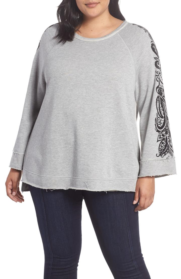 Women's Seven7 French Terry Bell Sleeve Sweatshirt