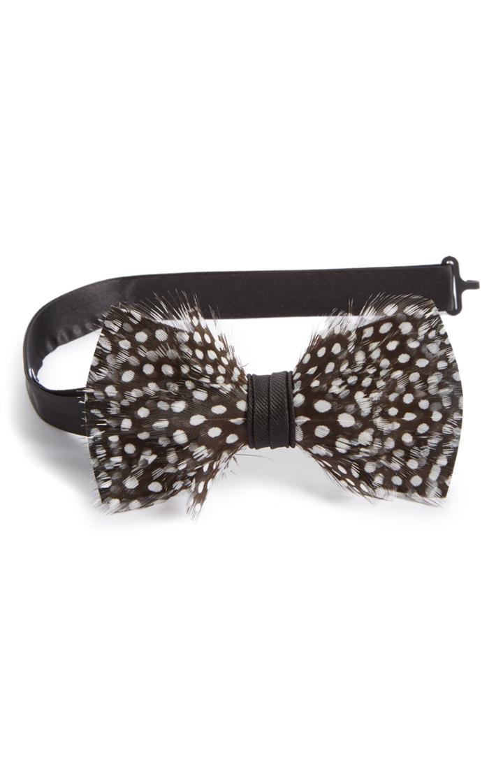 Men's Brackish & Bell Gatsby Feather Bow Tie