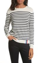 Women's Kule Stripe Cashmere Sweater - Ivory