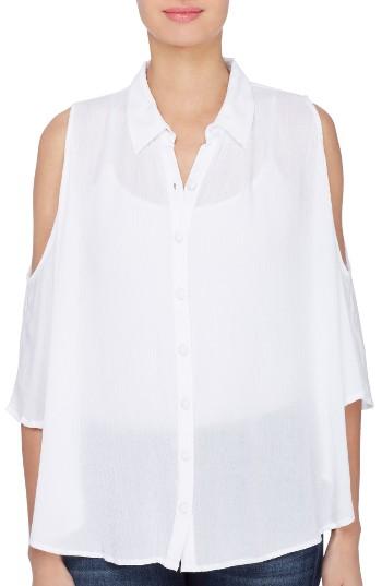 Women's Catherine Catherine Malandrino Bela Cold Shoulder Blouse