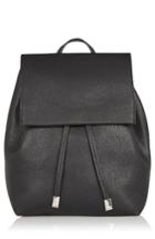 Topshop Chain Strap Mini Faux Leather Backpack -