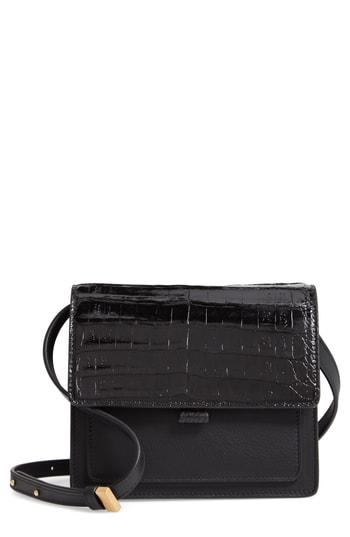 Nancy Gonzalez Gili Genuine Crocodile Crossbody Bag - Black
