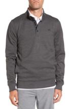 Men's Travis Mathew 'wall' Mock Neck Pullover, Size - Grey