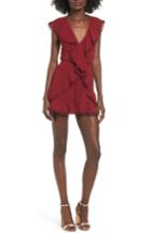 Women's Keepsake The Label Lovers Holiday Romper - Red