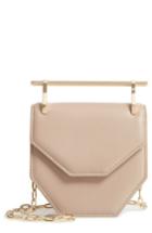 M2malletier Mini Amor Fati Single Calfskin Leather Shoulder Bag - Beige