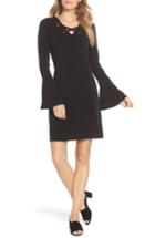 Women's Michael Michael Kors Grommet Laced Sheath Dress - Black