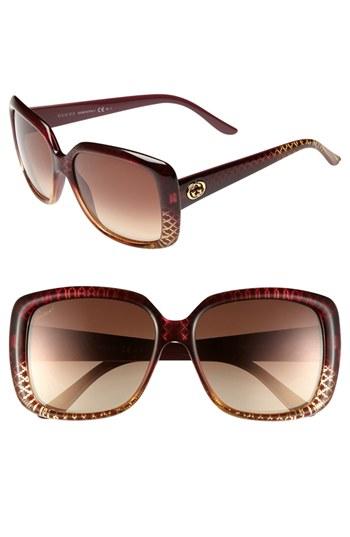 Gucci 56mm Sunglasses