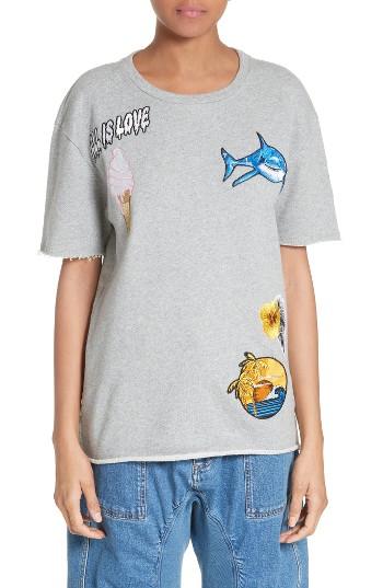 Women's Stella Mccartney Embroidered Patch Sweatshirt