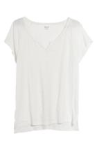 Women's Madewell Brea Split Neck Tee - White