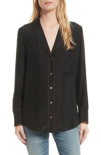 Women's Frame Silk Pj Blouse