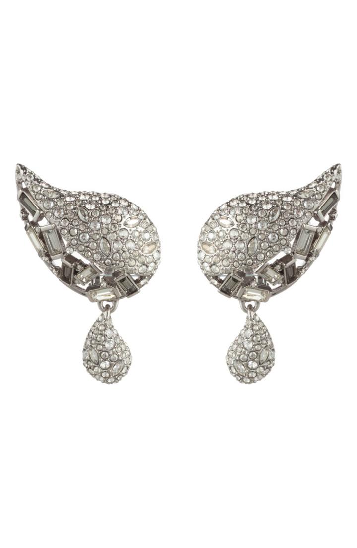 Women's Alexis Bittar Winter Paisley Crystal Encrusted Drop Earrings