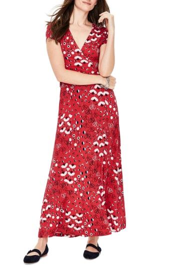 Women's Boden Faux Wrap Midi Dress - Pink