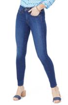 Petite Women's Nydj Ami High Waist Stretch Skinny Jeans P - Blue