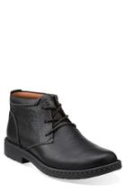 Men's Clarks 'stratton - Limit' Plain Toe Boot M - Black