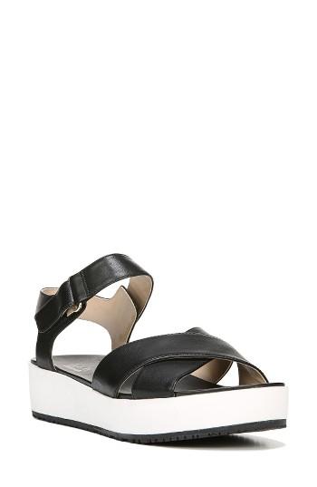 Women's Dr. Scholl's Frills Platform Sandal M - Black