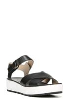 Women's Dr. Scholl's Frills Platform Sandal M - Black