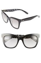 Women's Kate Spade New York Emmylou 51mm Sunglasses - Black/ Cream/ Transparent