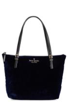 Kate Spade New York Watson Lane Small Maya Velvet Tote - Blue