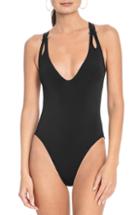 Women's Robin Piccone Luca One-piece Swimsuit - Black