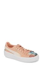Women's Puma Platform Hyper Embroidered Sneaker .5 M - Pink