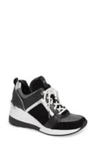 Women's Michael Michael Kors Georgie Wedge Sneaker M - Black