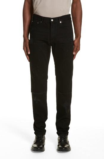 Men's Givenchy Destroyed Slim Fit Jeans - Black