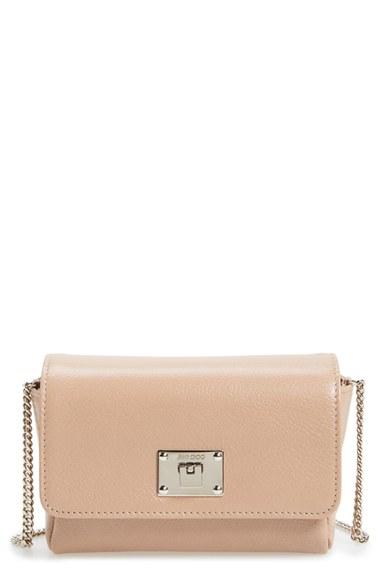 Jimmy Choo 'ruby' Grainy Leather Clutch -