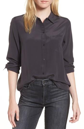 Women's Rails Kate Silk Shirt - Grey