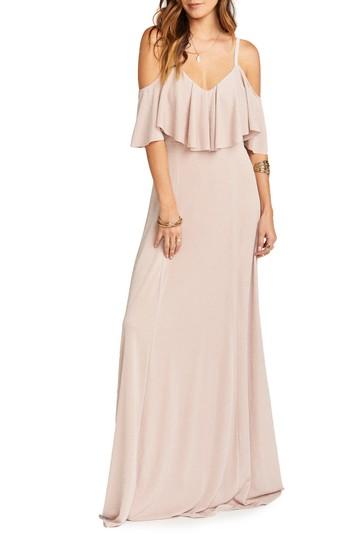 Women's Show Me Your Mumu Renee Ruffle Gown, Size - Pink