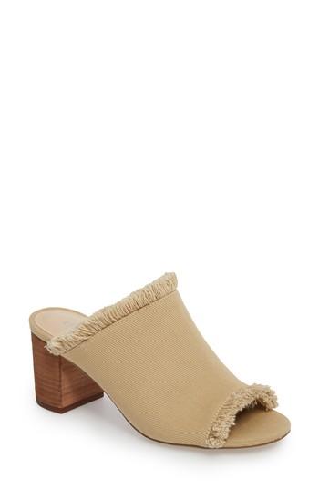 Women's Charles By Charles David Kadia Fringed Mule Sandal .5 M - Beige